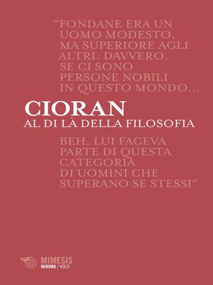 cover image of Al di là della filosofia